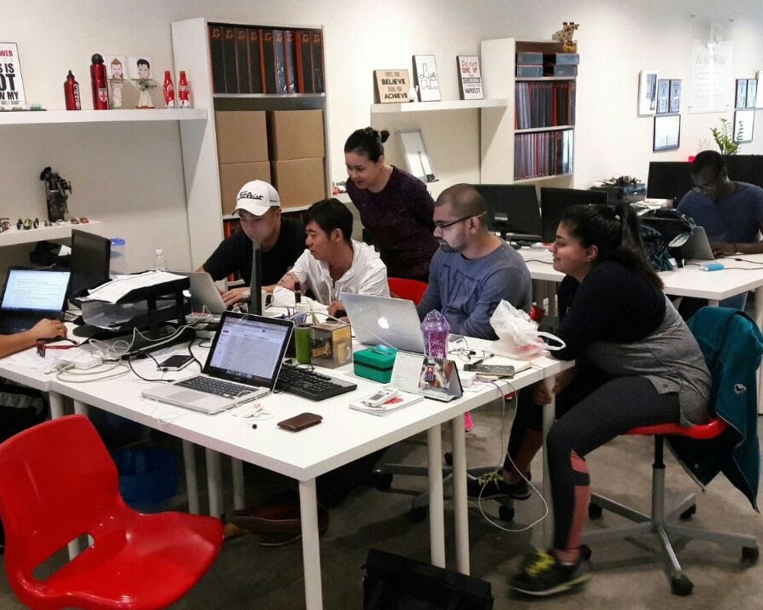Naveed with his freelancing team in Malaysia