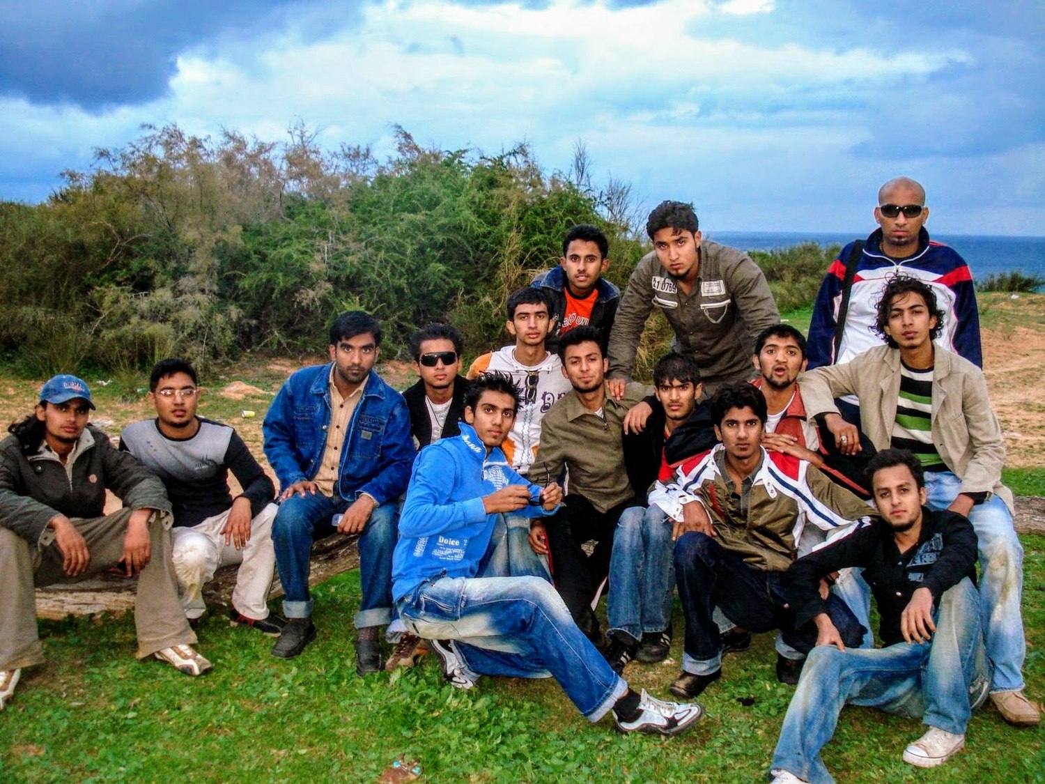 Naveed with friends in Tripoli