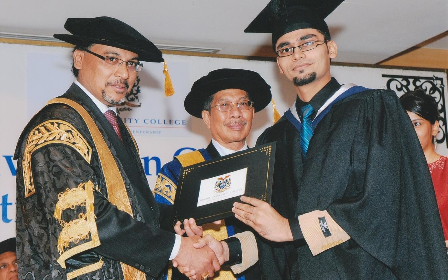 Naveed at his graduation in Malaysia
