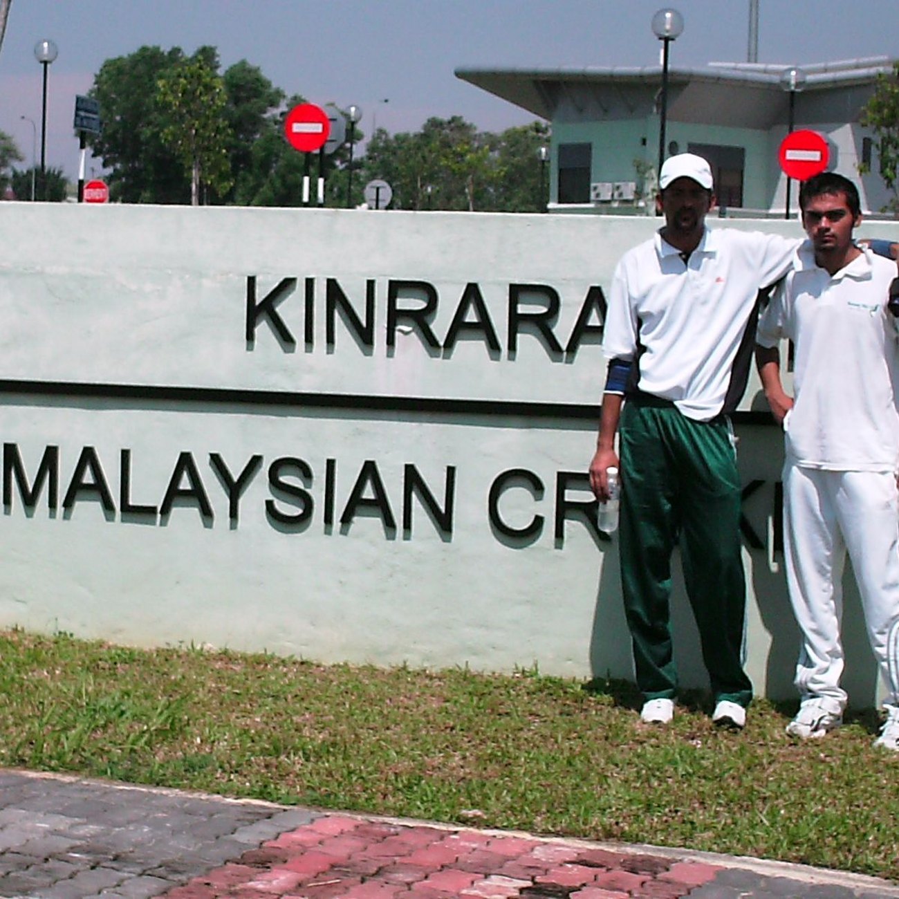 Naveed at the cricket academy in Malaysia